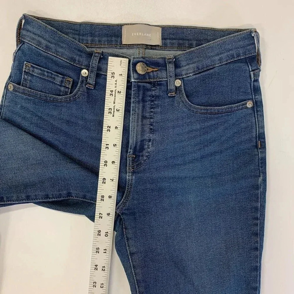 Everlane Women's Classic 5 Pocket Mid Rise Cotton Stretch Tapered Jeans Size 27 - Picture 13 of 14